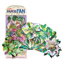 eeBoo Paper Fans: Flowers Hot