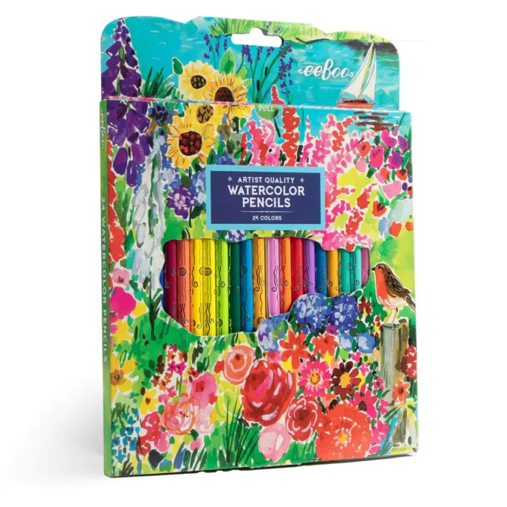 eeBoo Watercolor 24 Pencils: Seaside Garden Outlet