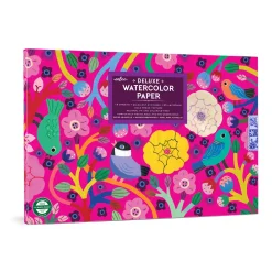 eeBoo Watercolor Pad: Birds in Fuchsia Outlet