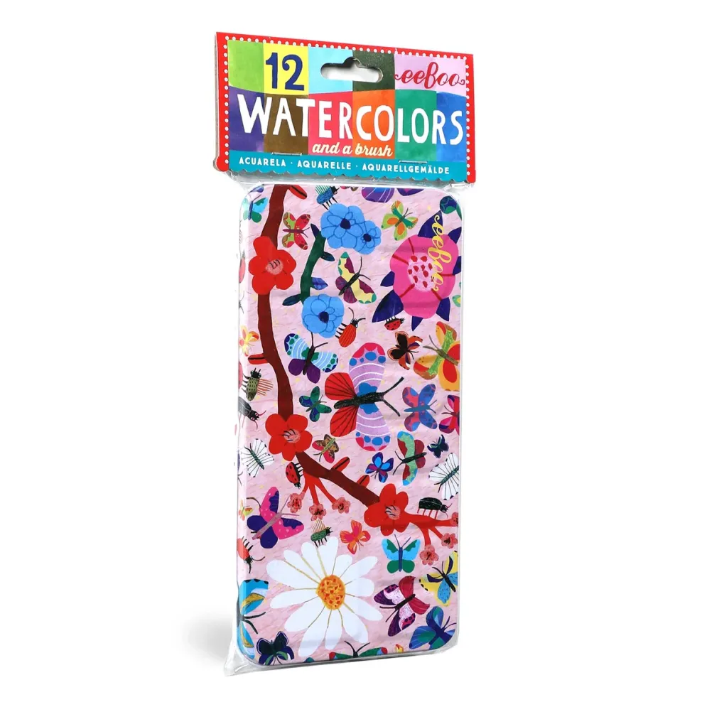 eeBoo Watercolors: Butterflies New