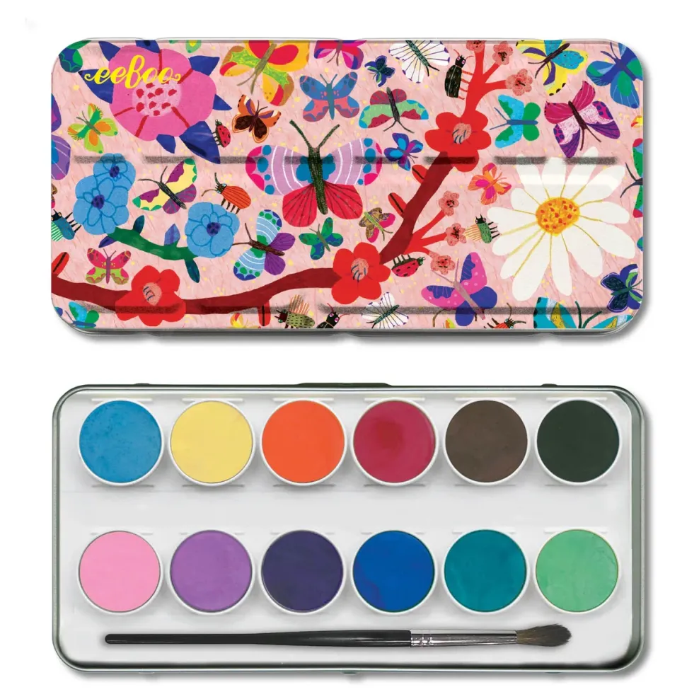 eeBoo Watercolors: Butterflies New