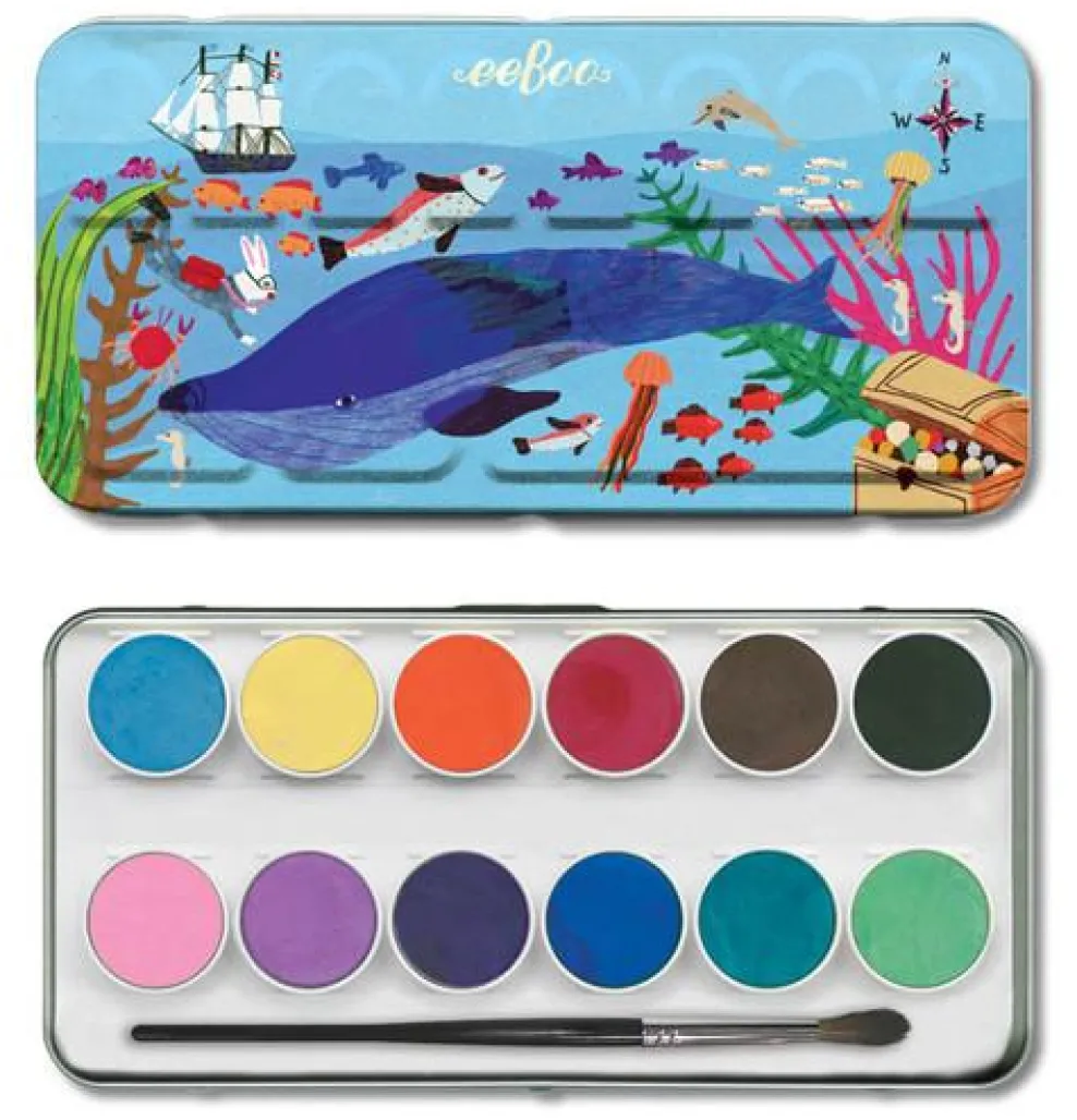 eeBoo Watercolors: In the Sea Hot