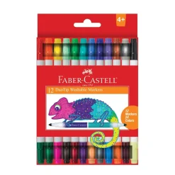 Faber-Castell 12 ct Duo Tip Washable Markers Hot