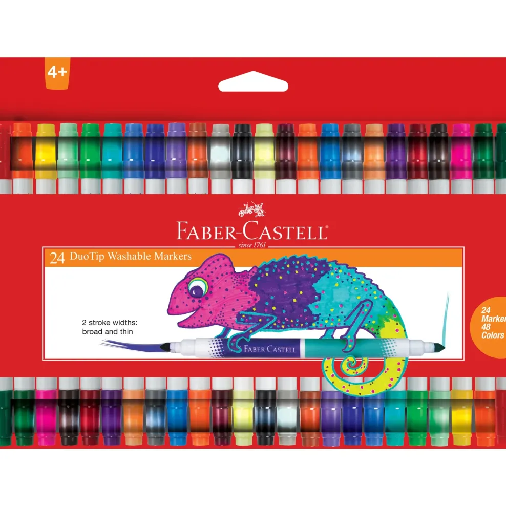 Faber-Castell 24 ct Duo Tip Washable Markers Clearance