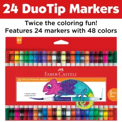Faber-Castell 24 ct Duo Tip Washable Markers Clearance