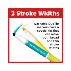 Faber-Castell 24 ct Duo Tip Washable Markers Clearance
