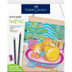 Faber-Castell Color by Number for Adults Wall Art: Pet Parents Hot