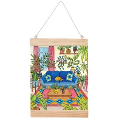 Faber-Castell Color by Number for Adults Wall Art: Plant Room Best