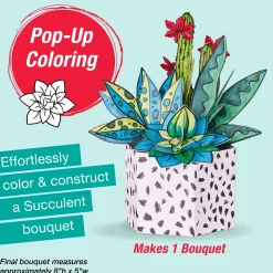 Faber-Castell Pop Up Coloring Bouquet - Succulents Online