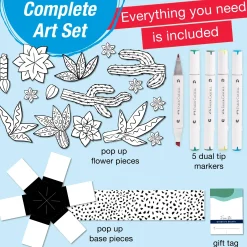 Faber-Castell Pop Up Coloring Bouquet - Succulents Online