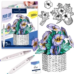 Faber-Castell Pop Up Coloring Bouquet - Pansies New