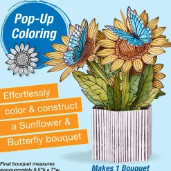 Faber-Castell Pop Up Coloring Bouquet - Sunflowers & Butterflies Sale