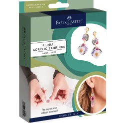 Faber-Castell Pressed Floral Acrylic Earrings Clearance