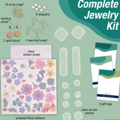 Faber-Castell Pressed Floral Acrylic Earrings Clearance