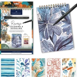 Faber-Castell Reverse Coloring & Doodling Book - Neutrals Edition Clearance