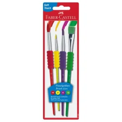 Faber-Castell Soft Touch Paint Brush Set Hot