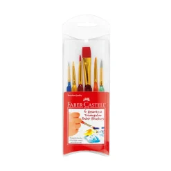 Faber-Castell Triangle Paint Brush Set Hot