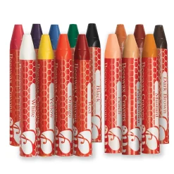 Faber-Castell World Colors Beeswax Crayons - 15 count New