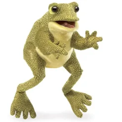 Folkmanis ® Hand Puppet: Funny Frog Clearance