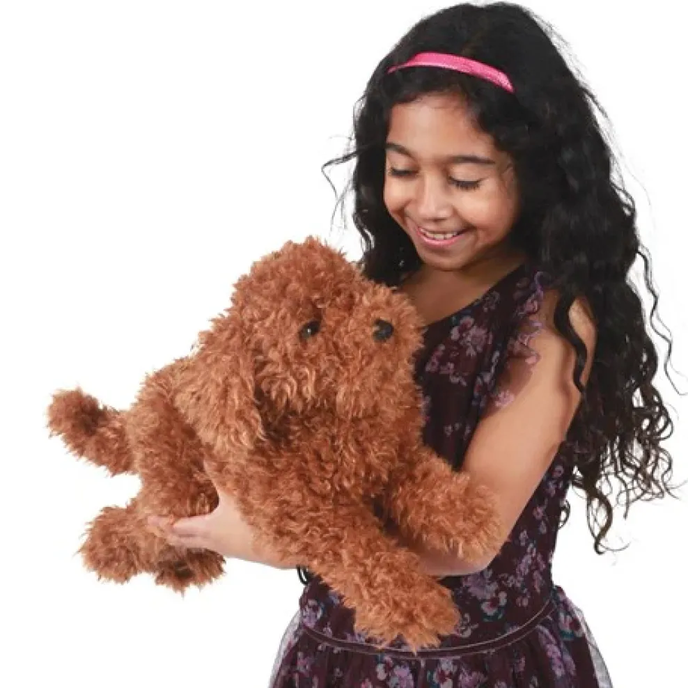 Folkmanis ® Hand Puppet: Toy Poodle Puppy Outlet