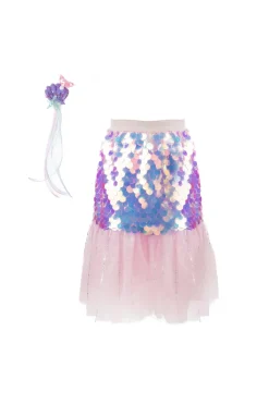 Creative Education of Canada Inc Great Pretenders Bling Bling Mermaid Skirt & Hairclip Set Pink Size 4/6 Sale