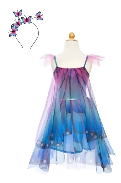 Creative Education of Canada Inc Great Pretenders Blue Butterfly Twirl Dress with Wings & Headband Clearance
