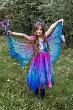 Creative Education of Canada Inc Great Pretenders Blue Butterfly Twirl Dress with Wings & Headband Clearance
