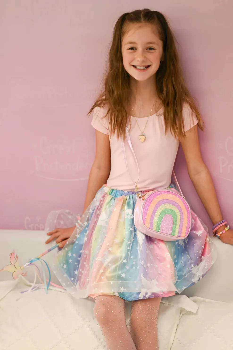 Creative Education of Canada Inc Great Pretenders Enchanted Unicorn Skirt & Wand Set Size 4/6 Sale