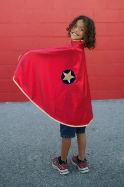 Creative Education of Canada Inc Great Pretenders Gold and Red Reversible Wonder Cape Size 5/6 Discount
