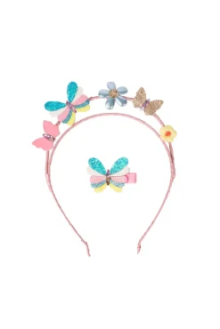 Creative Education of Canada Inc Great Pretenders Headband & Clip: Butterflies for Days Fashion