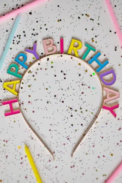 Creative Education of Canada Inc Great Pretenders Headband: Happy Birthday Rainbow Clearance