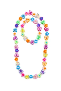 Creative Education of Canada Inc Great Pretenders Necklace and Bracelet Set: Flutter Flowers New