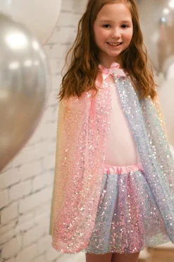 Creative Education of Canada Inc Great Pretenders Ombre Sequins Cape Size 4/6 Clearance