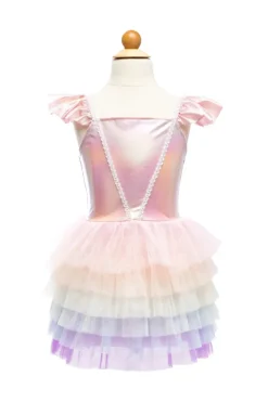 Creative Education of Canada Inc Great Pretenders Rainbow Ruffle Tutu Dress Size 5/6 Best