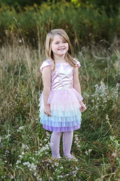 Creative Education of Canada Inc Great Pretenders Rainbow Ruffle Tutu Dress Size 5/6 Best