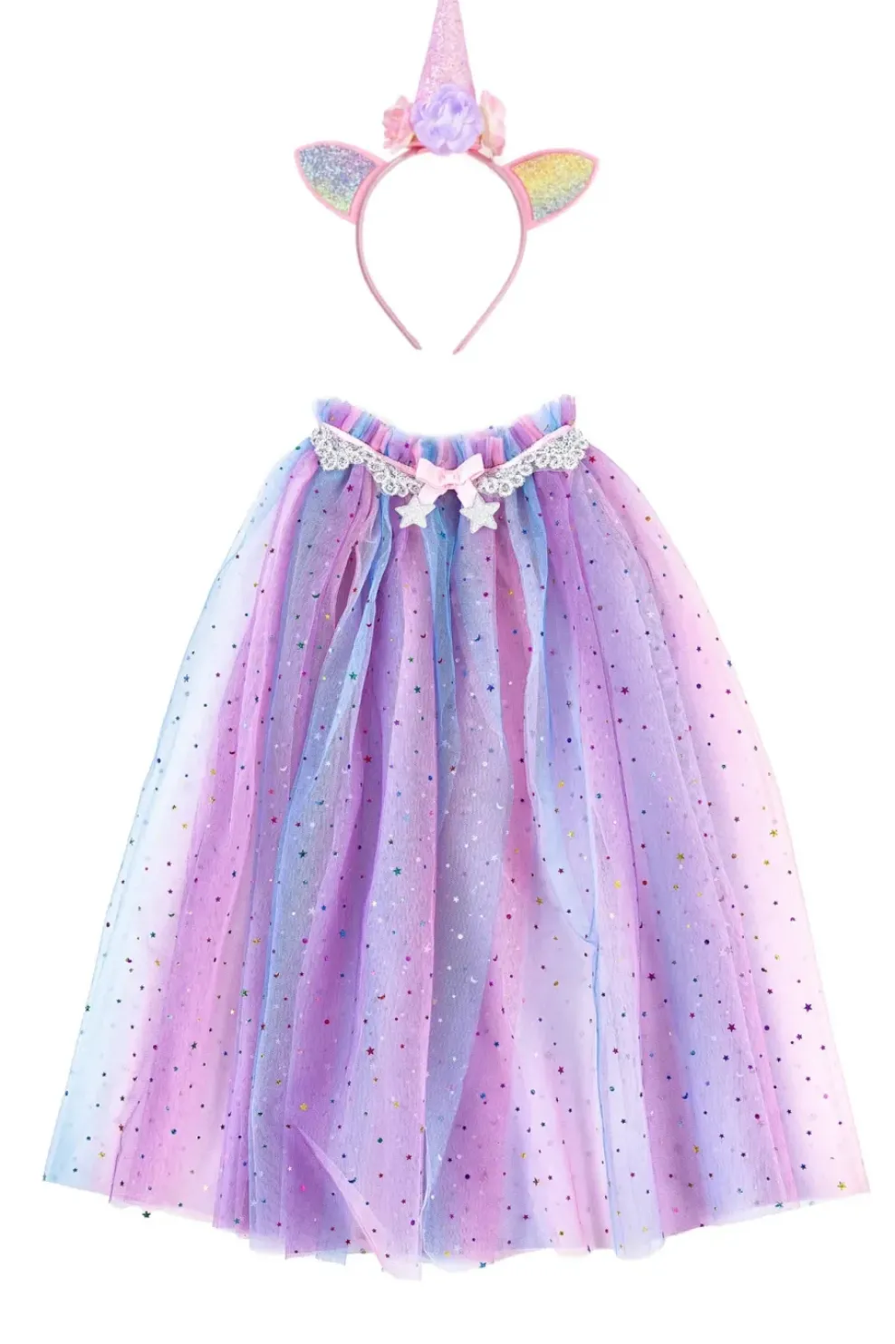 Creative Education of Canada Inc Great Pretenders Rainbow Unicorn Cape & Headband Size 4/6 Hot