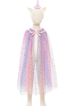 Creative Education of Canada Inc Great Pretenders Rainbow Unicorn Cape & Headband Size 4/6 Hot
