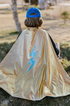 Creative Education of Canada Inc Great Pretenders Reversible Blue Lightning Holographic Cape 5/6 Clearance