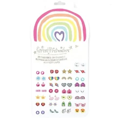 Creative Education of Canada Inc Great Pretenders Sticker Earrings: Rainbow Love Best