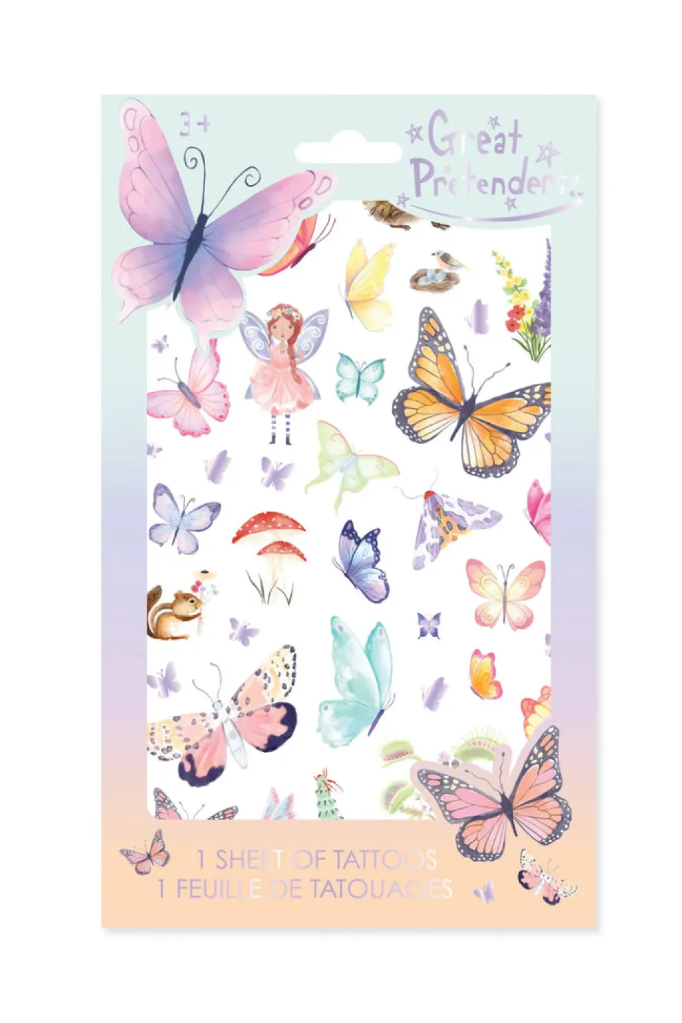 Creative Education of Canada Inc Great Pretenders Temporary Tattoos: Float Like a Butterfly New