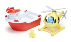 Green Toys Rescue Boat & Helicopter Discount