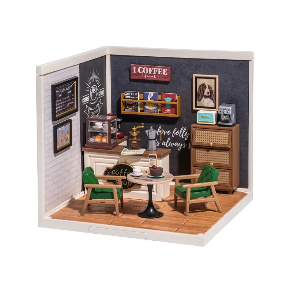 Hands Craft US, Inc. Hands Craft DIY Miniature House Kit: Daily Inspiration Cafe Clearance