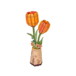 Hands Craft US, Inc. Hands Craft Wooden Bloom Craft: Orange Tulip Outlet