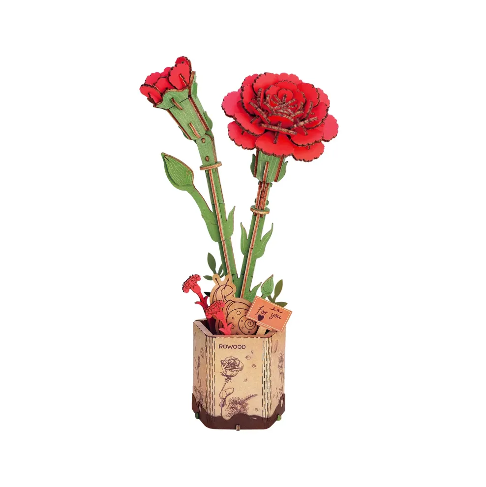 Hands Craft US, Inc. Hands Craft Wooden Bloom Craft: Red Carnation Sale