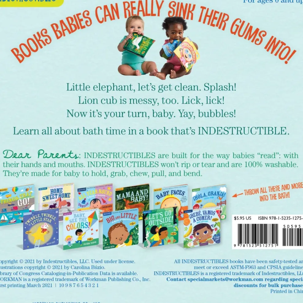 Hachette Indestructibles: It's Bath Time! New