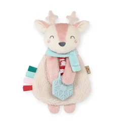 Itzy Ritzy Itzy Lovey™ Holiday Pink Reindeer Plush + Teether Toy Clearance