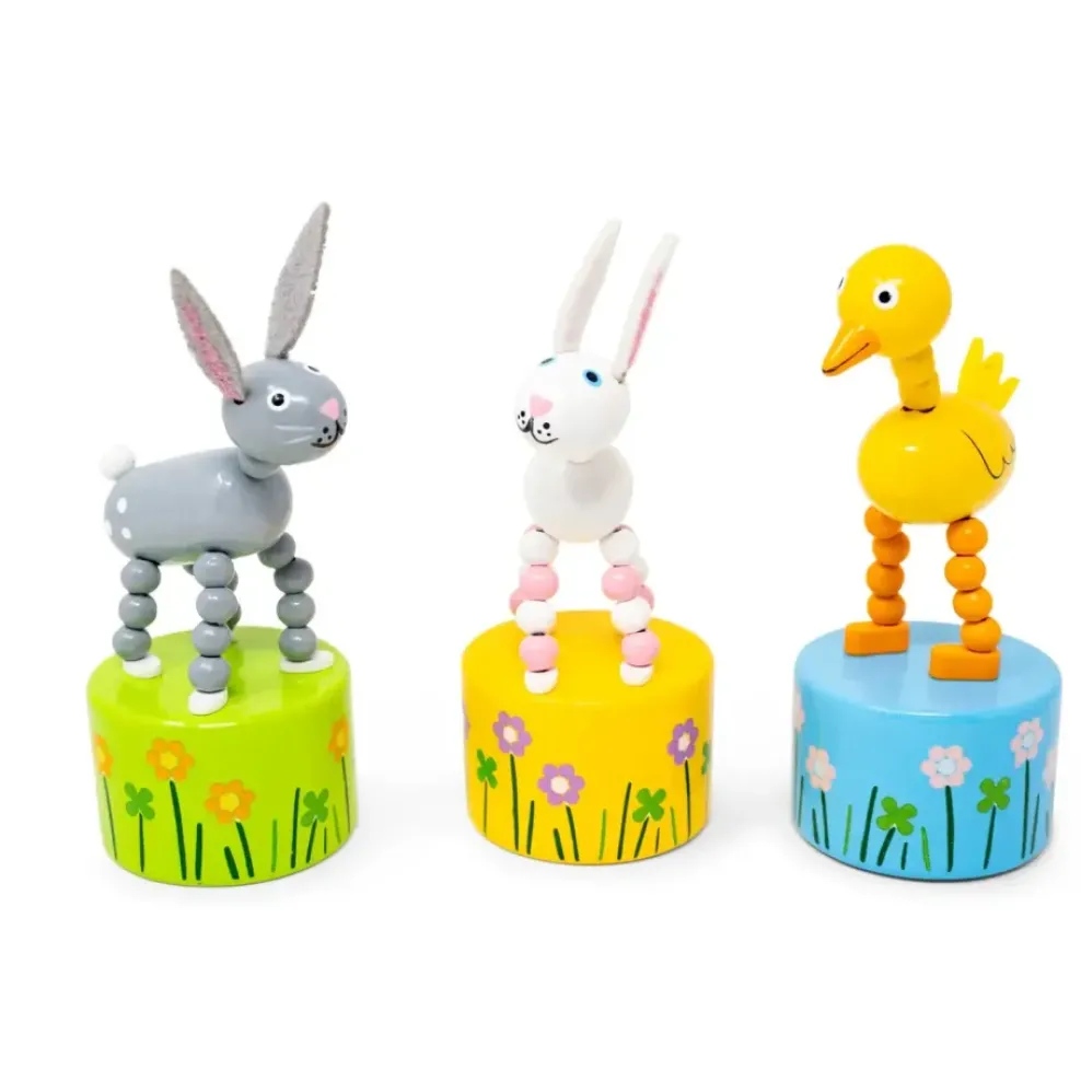 Jack Rabbit Creations Duck & Bunny Push Puppets (1 randomly selected) Fashion