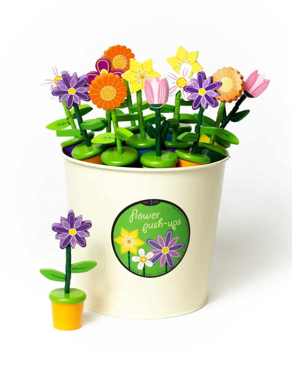 Jack Rabbit Creations Flower Push Puppets New