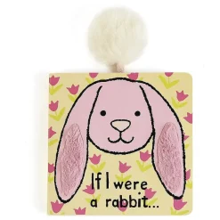 Jellycat Board Book If I Were A Rabbit Pink Clearance