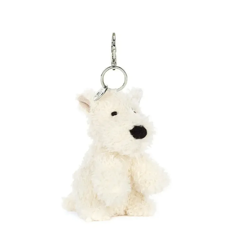Jellycat Munro Scottie Dog Bag Charm 4" Outlet